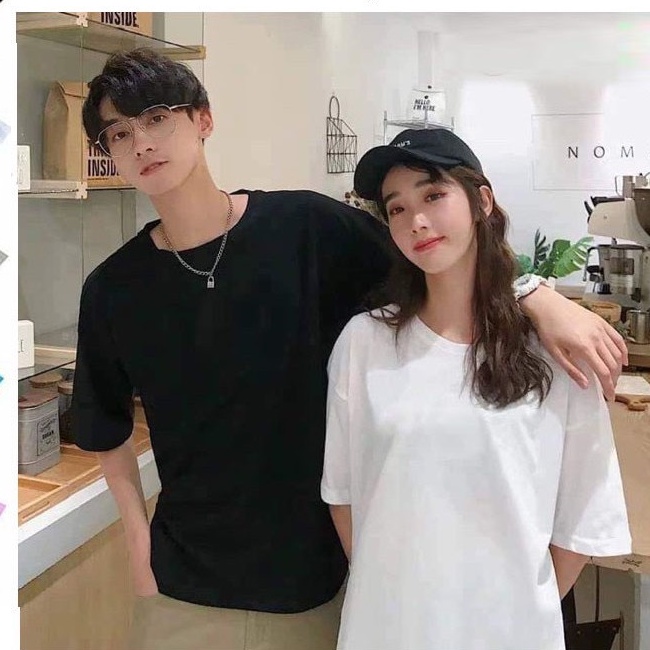 Áo Thun Nam Nữ TRƠN UNISEX Simple Form Rộng Tay Lỡ - Kiểu áo phông nữ thun Cotton co dãn Khải Hoàng