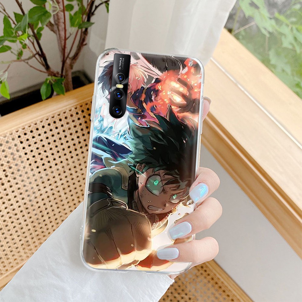 Ốp Điện Thoại Mềm Trong Suốt Họa Tiết My Hero Academia Cho Motorola Moto G4 G5 G5S G6 Play Plus Vm104