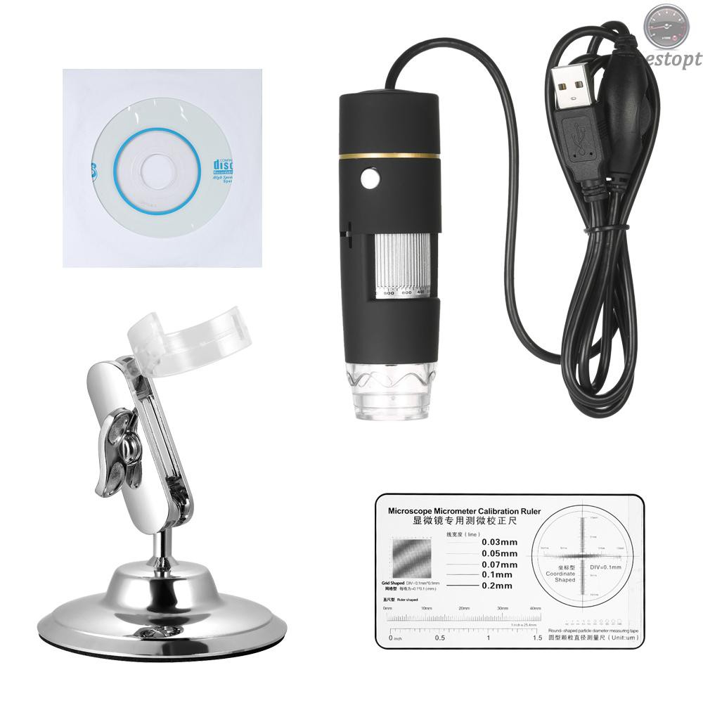 B&O 1000X Magnification USB Digital Microscope with OTG Function Endoscope 8-LED Light Magnifying Glass Magnifier with Stand