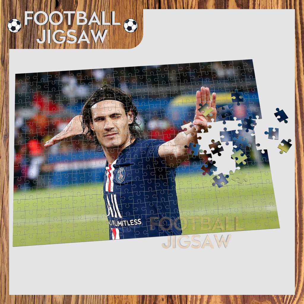 Tranh xếp hình cầu thủ edinson cavani club manutd, bộ ghép hình 300-500 mảnh, đồ chơi xếp hình FJ42