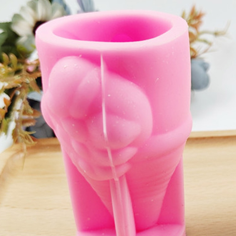 Khuôn Silicone Làm Xà Phòng Đất Sét Hình Ông Già Noel