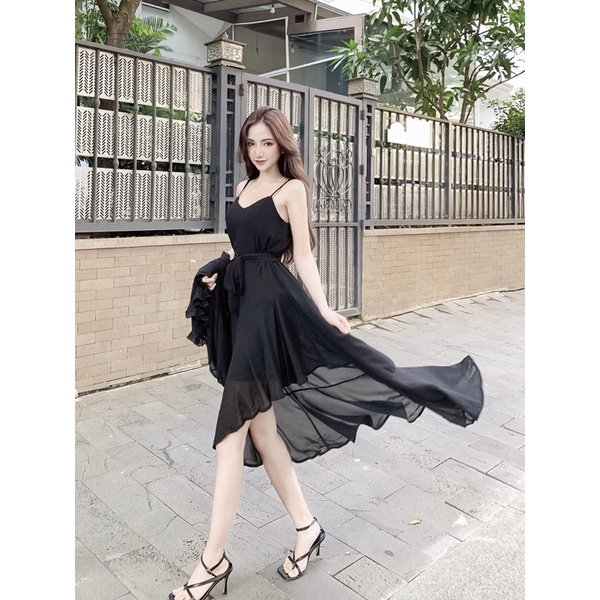 Set Maxi Bèo + Áo Khoác Yoona