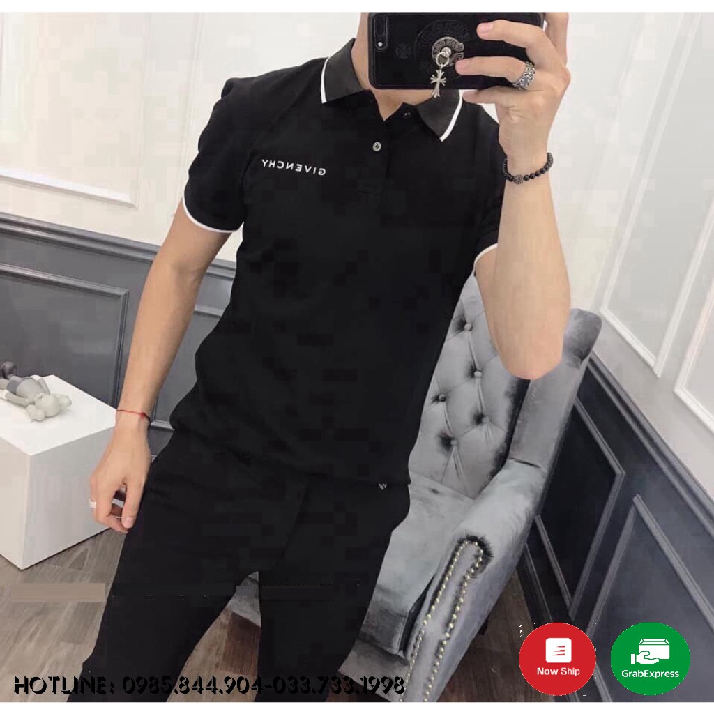 Áo Thun Nam Polo Cổ Bẻ Logo Givency Cao Cấp BB8 | BigBuy360 - bigbuy360.vn