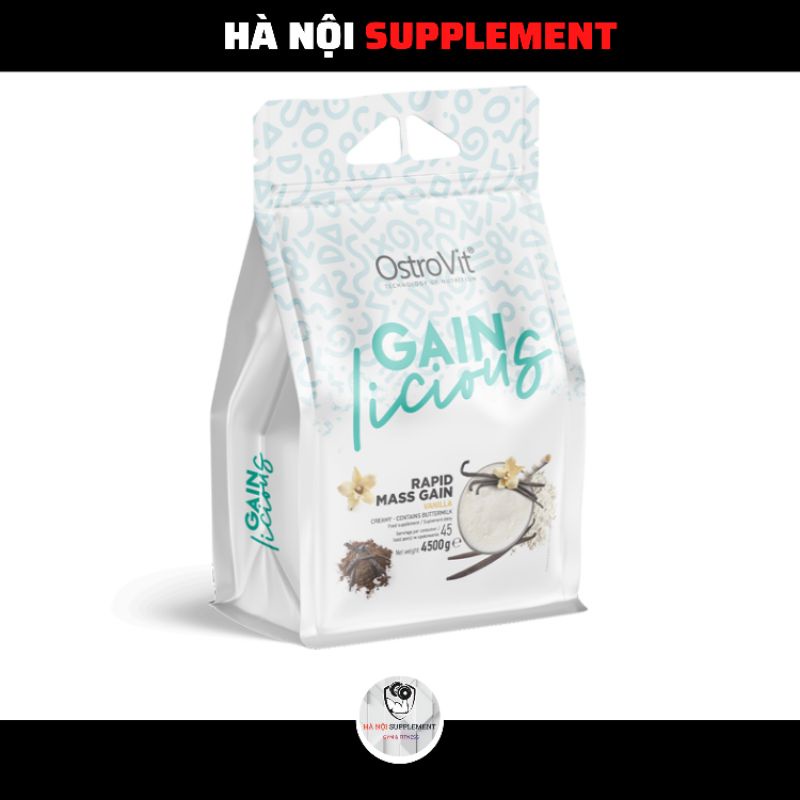 Mass Gainer OstroVit GAIN licious Sữa Tăng Cân Nhanh Cho Người Gầy (4.5Kg) - Hà Nội Supplement