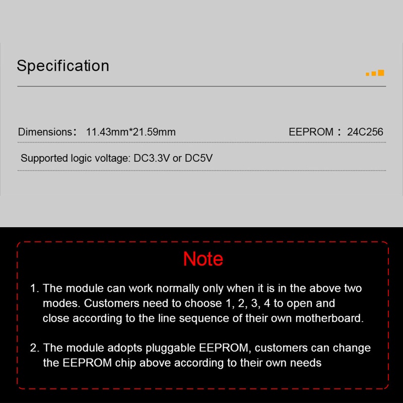Mô-đun Điều Khiển EEPROM V1.0 I2C Cho Máy In 3D SKR V1.4 / V1.0 Turbo Slr PRO