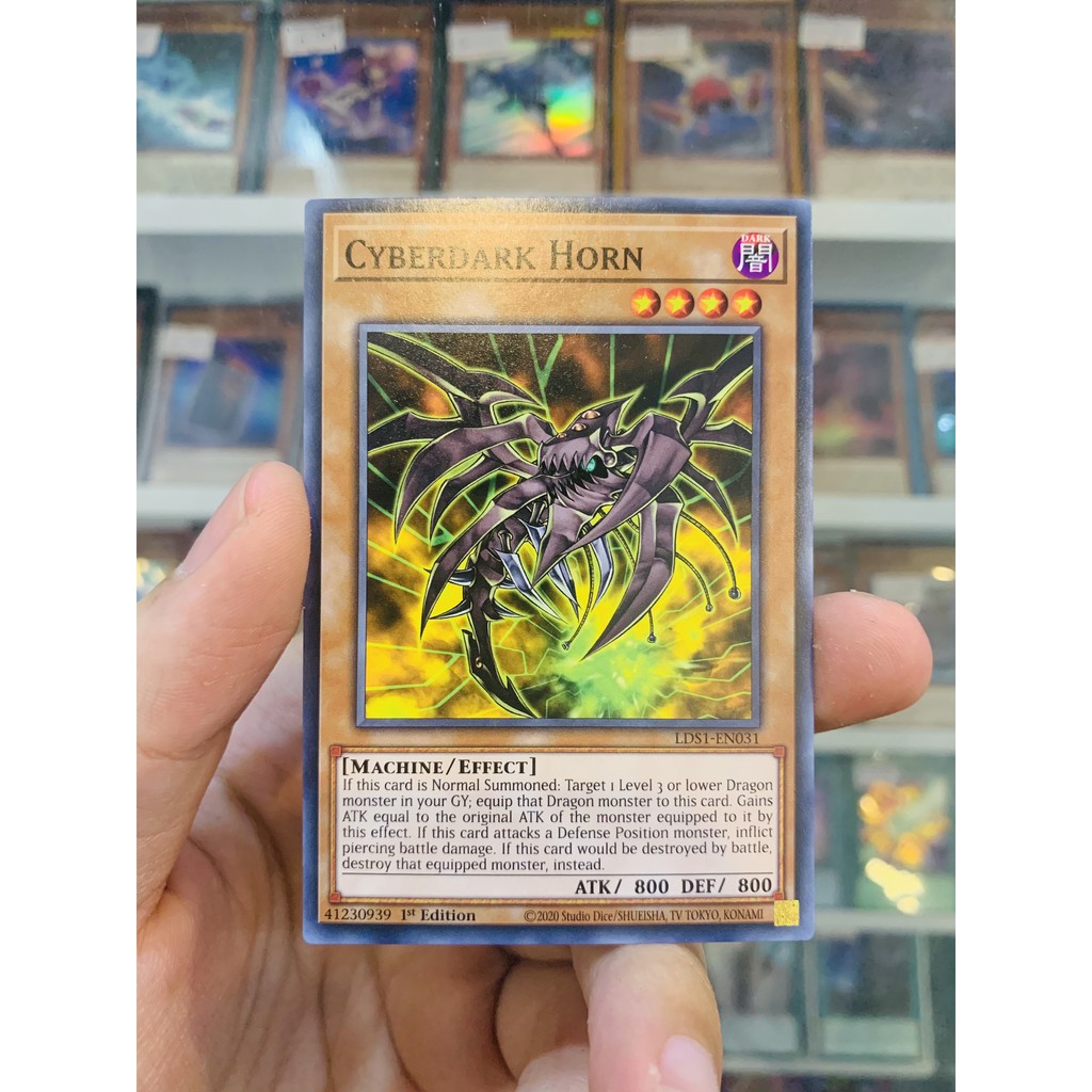 Thẻ Bài Lẻ YugiOh! Mã LDS1-EN031 - Cyberdark Horn - Common - 1st Edition