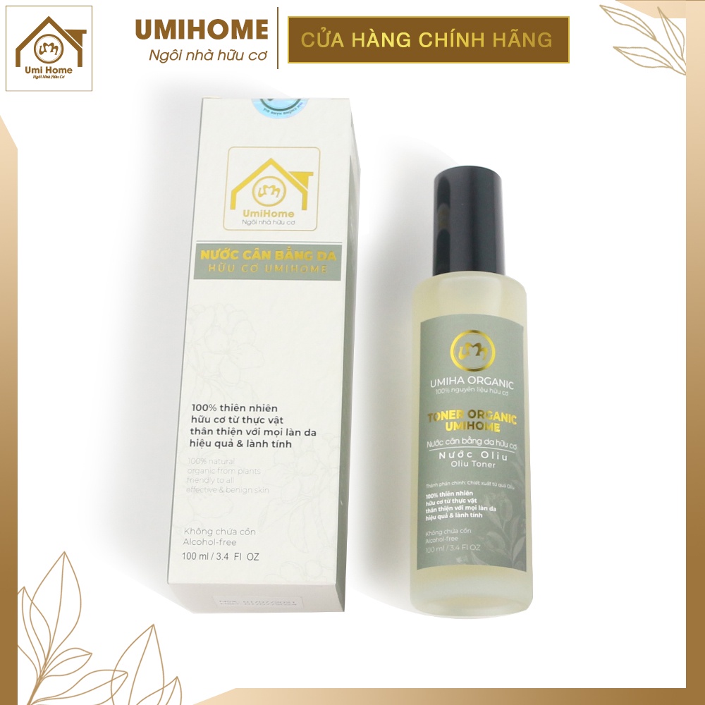 Nước cân bằng da Oliu UMIHOME nguyên chất cân bằng đô PH, chống lão hóa, giảm mụn và dưỡng da hiệu quả 100ml