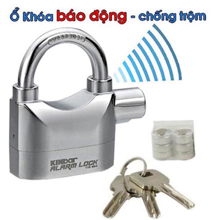 Ổ khóa báo động chống trộm Kinbar CT02, Khóa cửa cổng ,cửa nhà ,càng xe máy