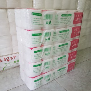 Combo (5 lốc) giấy vệ sinh Hàn Quốc 2 lớp (10 cuộn/ lốc)