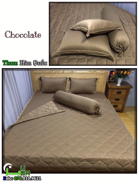 Bộ CHĂN GA THUN LẠNH HÀN QUỐC - MÀU TRƠN | BigBuy360 - bigbuy360.vn