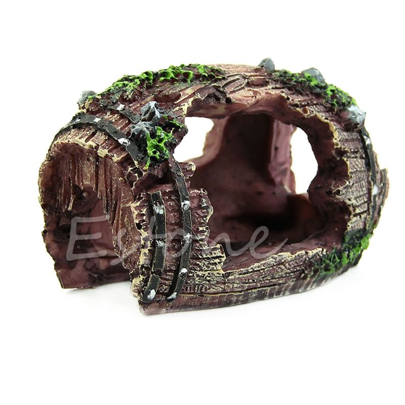 Aquarium Rockery Ornament Fish Tank Hiding Cave Mountain Landscape Decoration