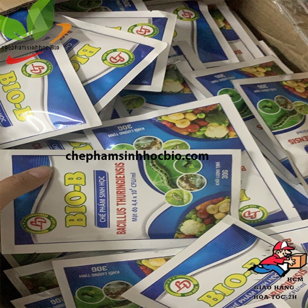 Combo 5 gói. Chế phẩm sinh học Bio B. Diệt côn trùng sâu bọ trên cây trồng. Gói 30gr