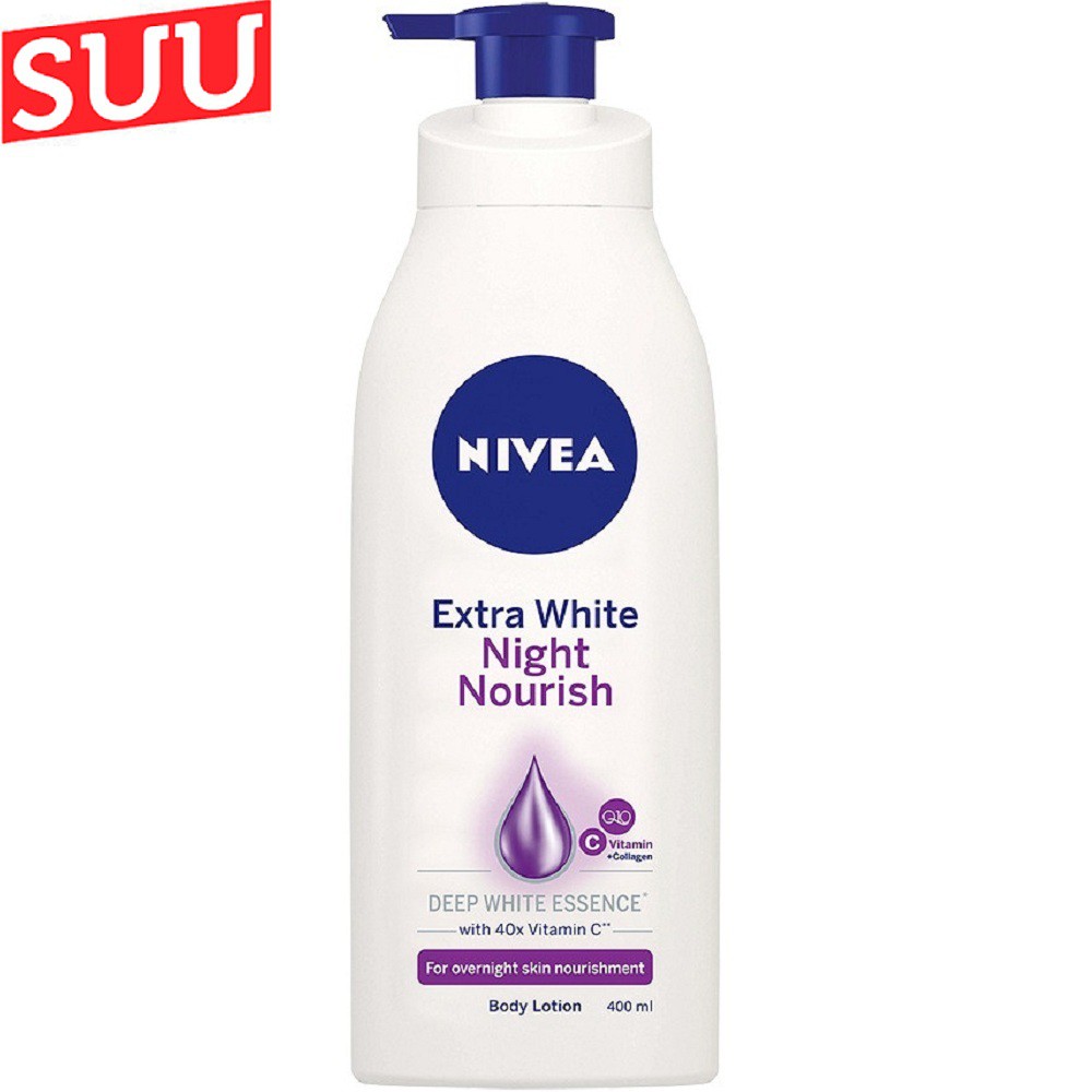 Sữa Dưỡng Thể Nivea 400ml Trắng da ban đêm suu.shop cam kết 100% chính hãng