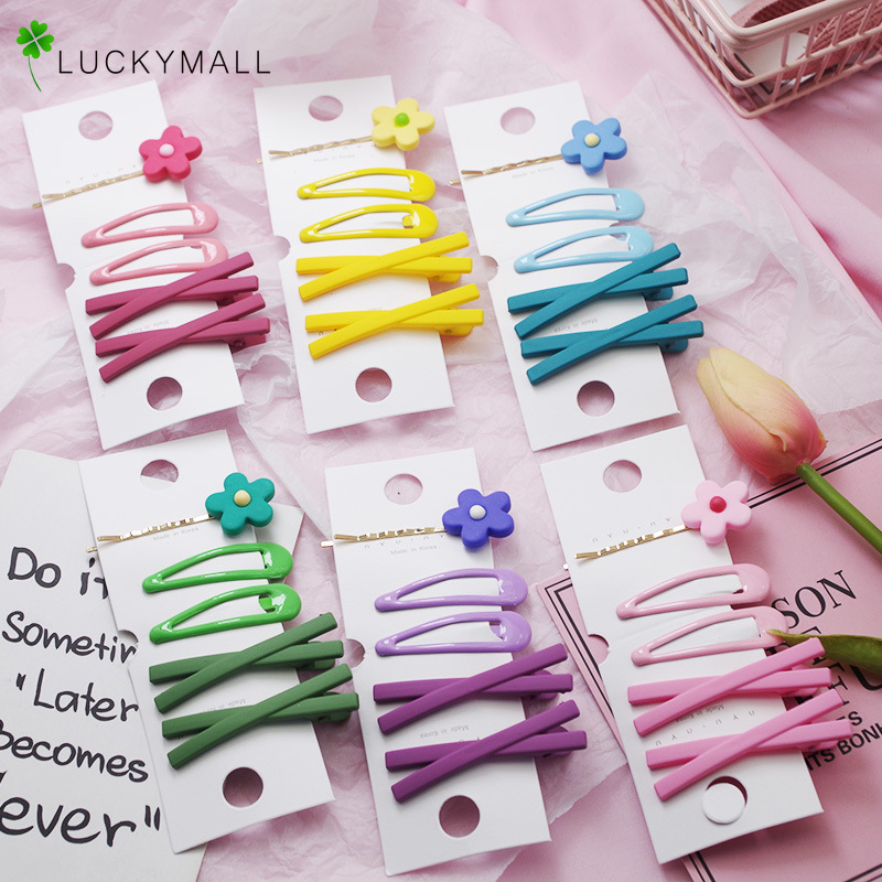 Bộ kẹp tóc nhiều mẫu mã màu sắc bánh macaron xinh xắn cho bé yêu