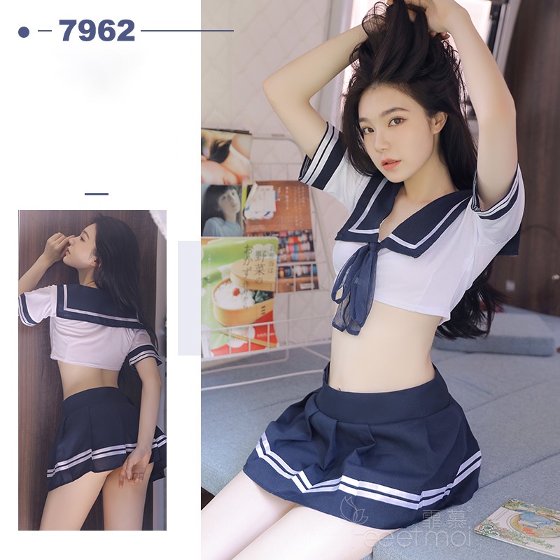 Đồ ngủ sexy cosplay hóa trang học sinh , Bộ đồ ngủ làm từ thành phần Polyester chân váy xếp ly SEXYZEMY STORE | BigBuy360 - bigbuy360.vn
