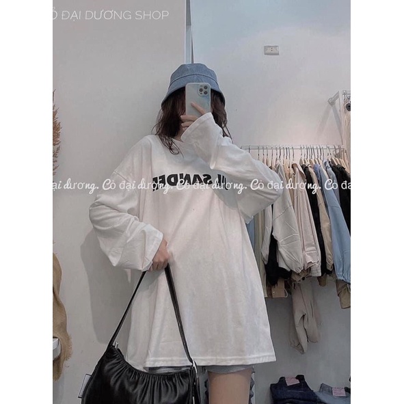 [Mã 11FASHIONSALE1 giảm 10K đơn 50K] Áo thun dài tay SANDER thụng unisex cổ tròn hót teen | BigBuy360 - bigbuy360.vn