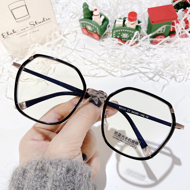 Mắt Kính Gọng Vuông Chống Ánh Sáng Xanh Thời Trangjz2082