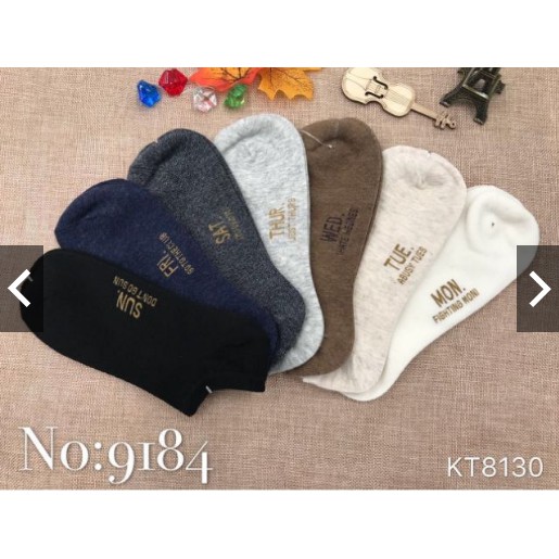 Set 7 đôi tất tuần kháng khuẩn siêu đẹp cho bạn gái