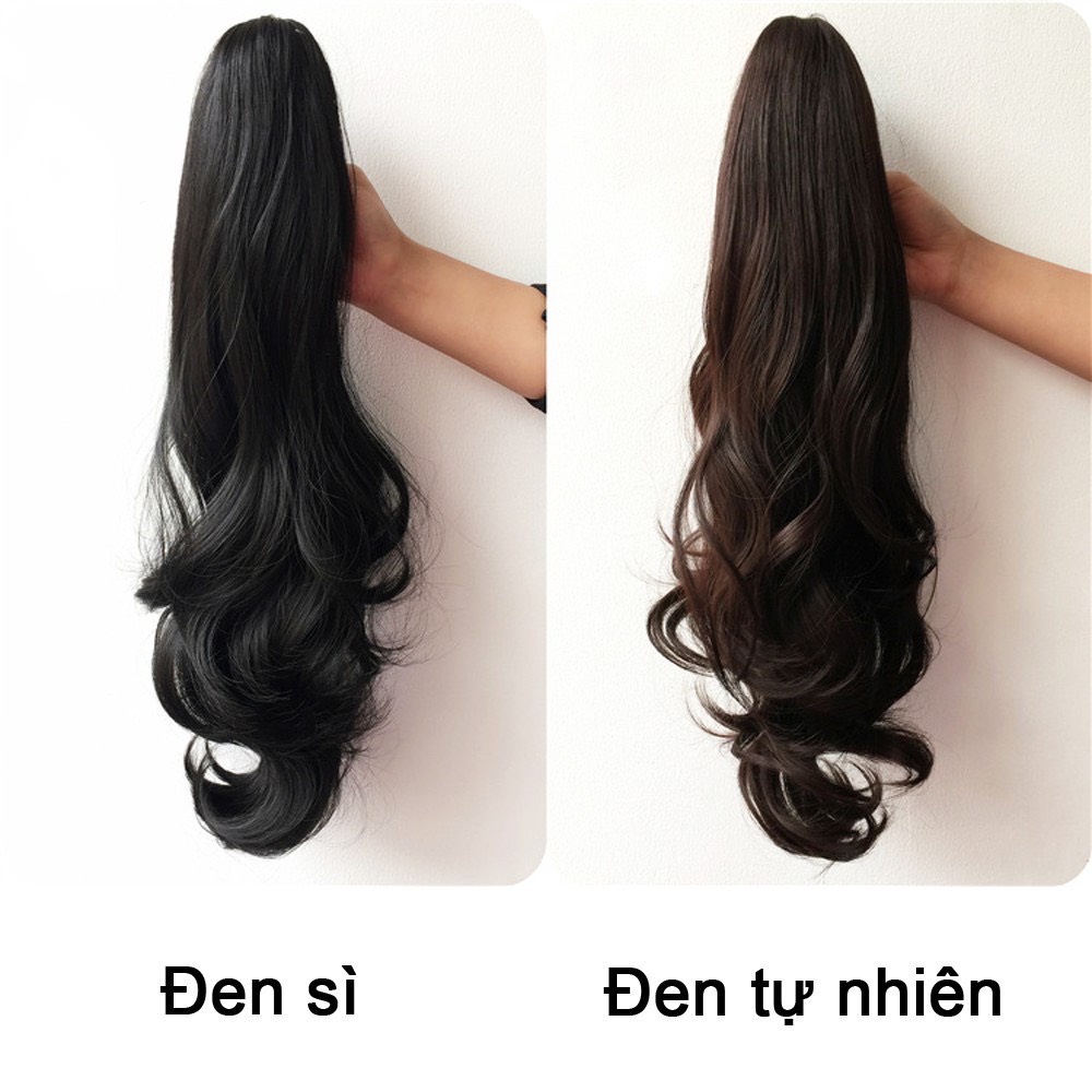 Tóc giả ngoặm xoăn dợn dài n44