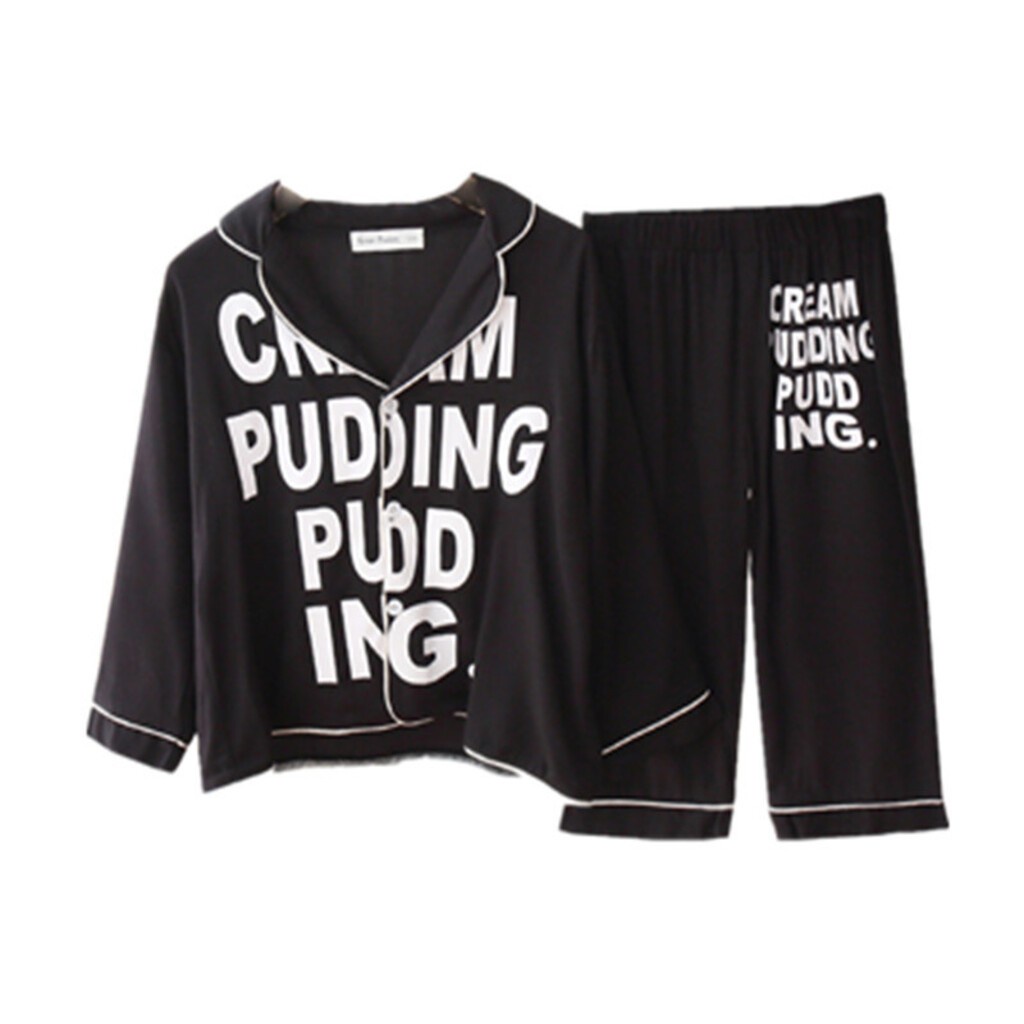 Bộ Pijama lụa dài tay in chữ cho bé từ 6-28Kg MooBaby Shop, Bộ đồ ngủ dài tay cho bé trai và bé gái mặc đều xinh