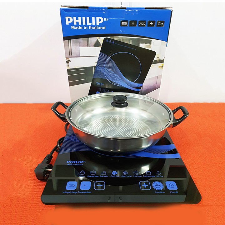 Bếp từ cảm ứng Philips Thái Lan tặng kèm nồi lẩu