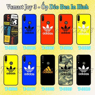 Ốp lưng Vsmart Joy 3 dẻo đen in hình Họa Tiết Adidas