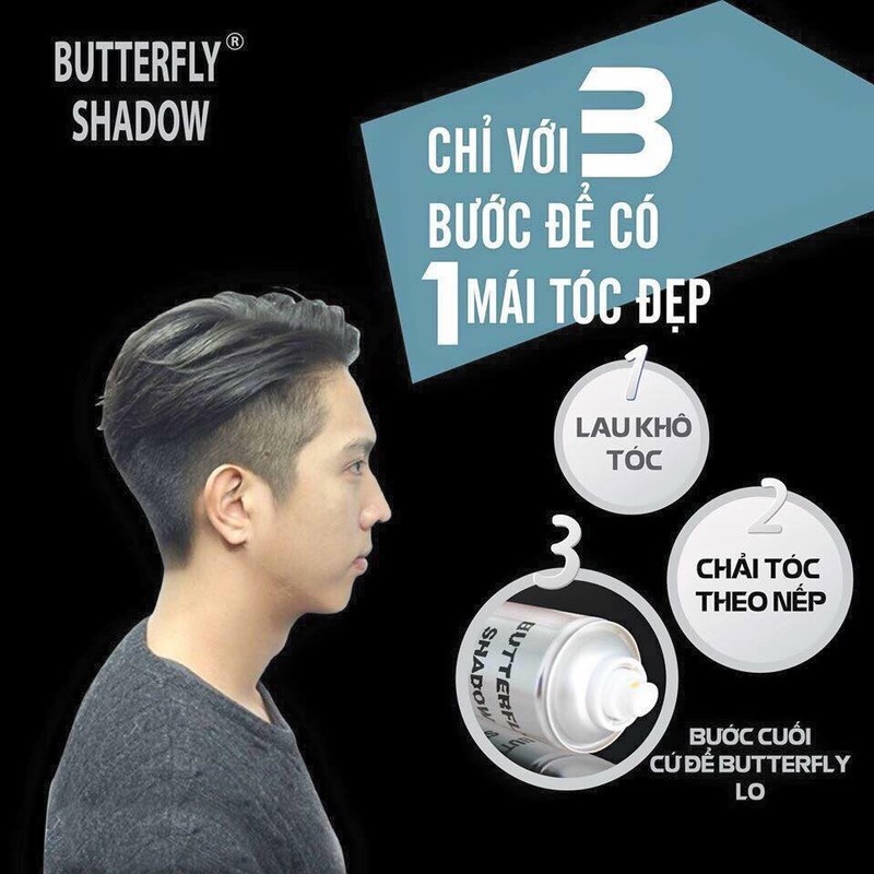 Keo Xịt Tóc Giữ Nếp Lâu, Dễ Tạo Kiểu Butterfly Shadow Hair Spray 600ml