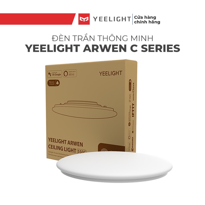 Đèn Led Ốp Trần Thông Minh Yeelight Arwen 450C/550C - 50W Led RGB bản Quốc Tế - Hàng Chính Hãng BH 12 Tháng