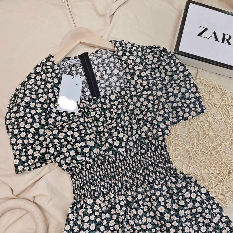Jumpsuit hoa nhí tay phồng (bao chất đẹp)