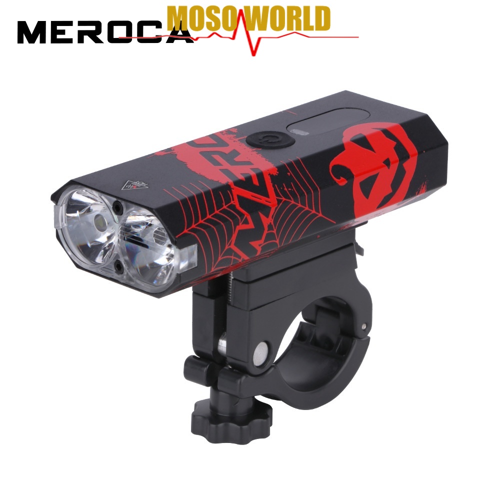 Đèn pha MEROCA bóng led 5 kiểu 600 lumens 3000mah có sạc USB tiện dụng chất lượng cao