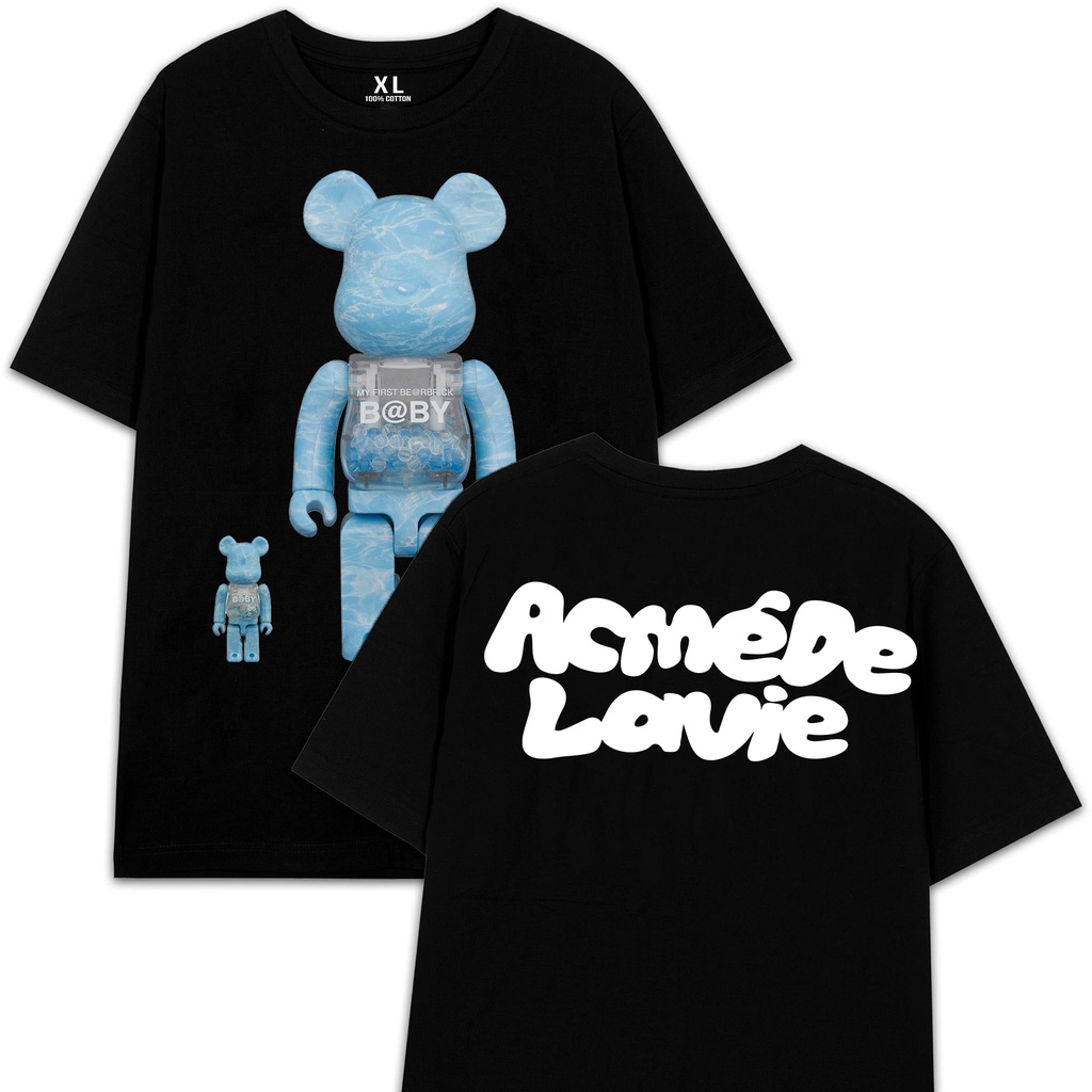 Áo thun Beabrick nhiều mẫu thun Cotton co giãn 4 chiều Unisex 𝟭-𝟲 Áo Đen