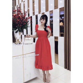 [ Hỗ trợ 10k đơn 20k ]  ĐẦM MAXI BÈO NHÚNG THÂN 2 DÂY  - cherrystore1996