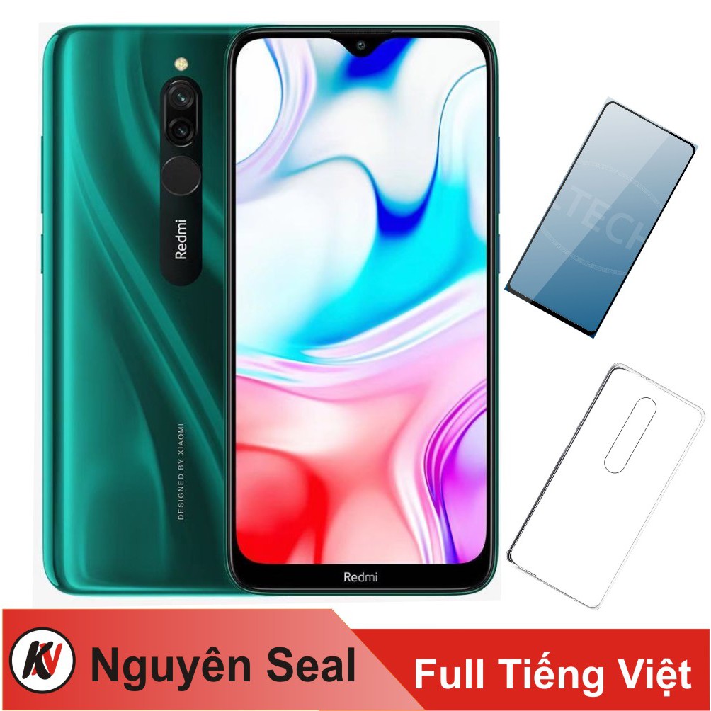 [Mã ELMT1M5 giảm 6% đơn 1.5TR] Điện thoại Xiaomi Redmi 8 32GB Ram 3GB - Nhập khẩu + Cường lực + Ốp lưng