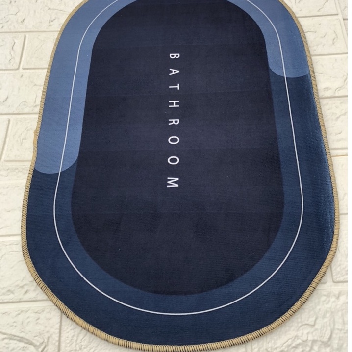 Thảm Lau Chân, Thảm Chùi Chân Hình OVAN Siêu Thấm Hút, chống trơn trượt mẫu mới 2022