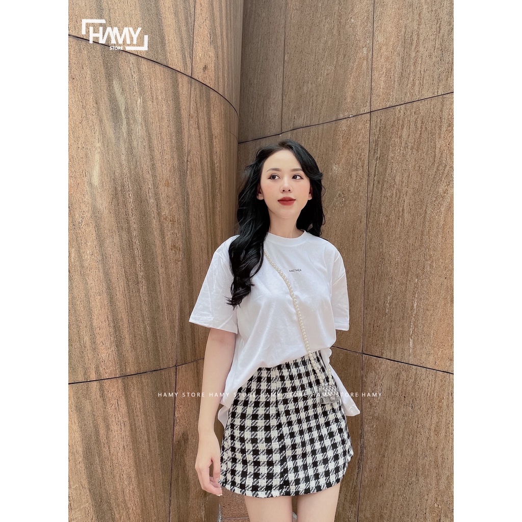 CHÂN VÁY CARO CHỮ A