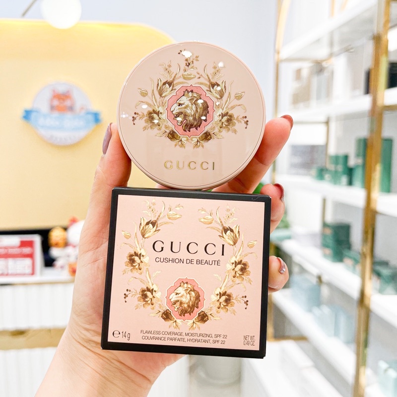 Phấn Nước Gucci Beauty Cushion De Beaute Foundation Siêu Mịn, Tự Nhiên, Dưỡng Da