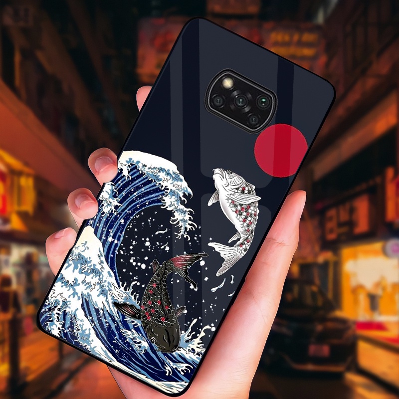 Ốp Xiaomi POCO X3 NFC Mặt kính cường sang trọng, cao cấp, sáng bóng