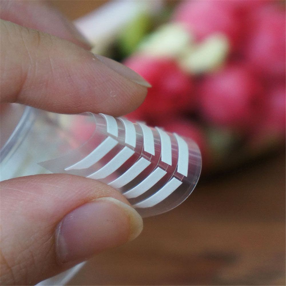 Bộ 220 cặp miếng dán kích mí thiết kế hai mặt bằng sợi tự nhiên dáng mỏng thoáng khí vô hình