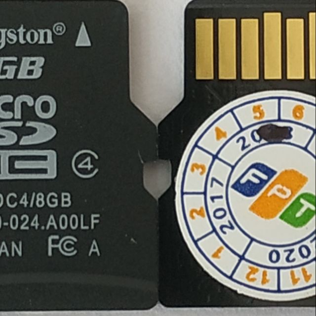 Thẻ nhớ kingston 8g chính hãng