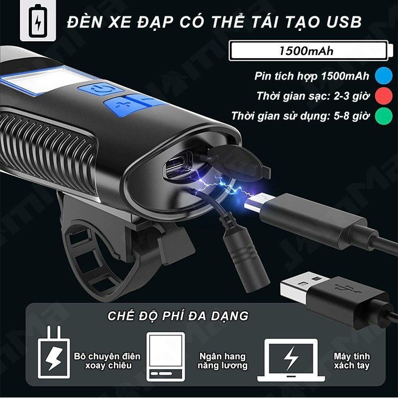 Đèn còi kiêm đồng hồ xe đạp FY 317