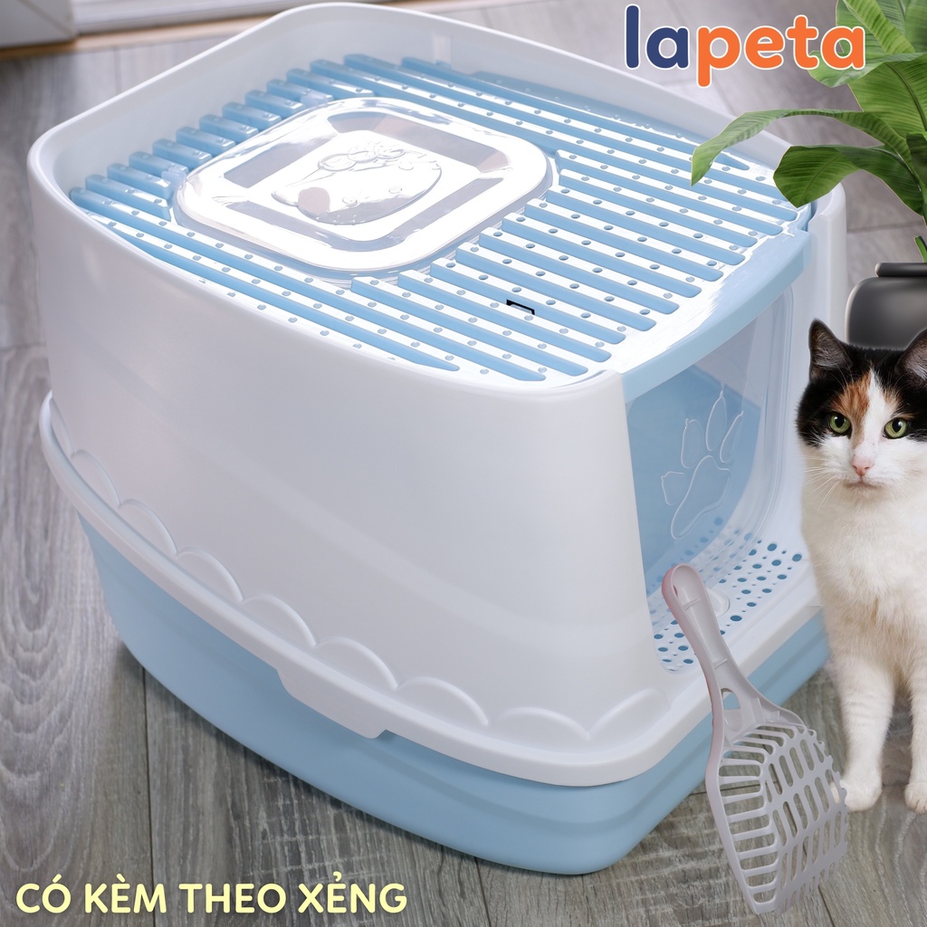 Nhà vệ sinh cho mèo zise lớn, nhà cát mèo nhiều cỡ có kèm xẻng Lapeta