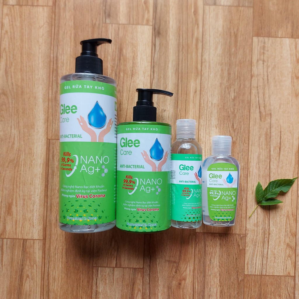 Gel rửa tay khô Glee Care 100ml (Hương trà xanh) Công nghệ Nano Bạc diệt khuẩn | BigBuy360 - bigbuy360.vn