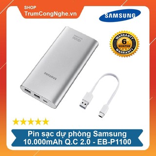 Pin dự phòng samsung 10.000mah chính hãng cổng type-c - hỗ trợ sạc nhanh