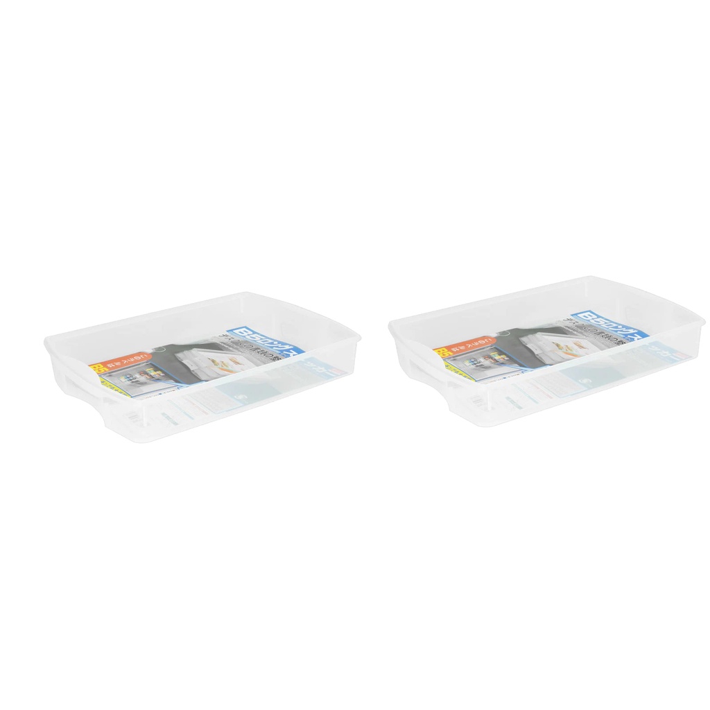 Daiso Khay Đựng Đồ Cỡ B5 20X30.2X4.7Cm B5 Size Stocker Long Type