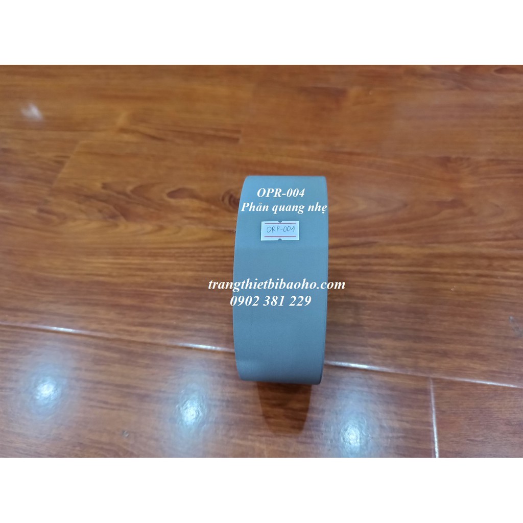 Cuộn dây phản quang vải Poly màu xám khổ 5cm x 100m - 3 cấp độ phản quang