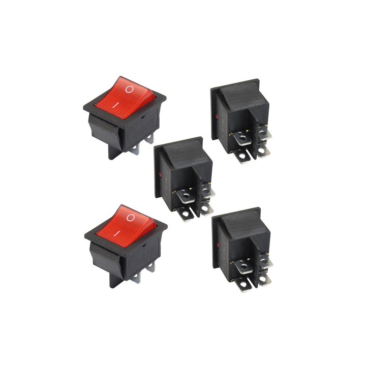 CÔNG TẮC BẬP BÊNH KCD4 16A/250V 4Pin 31x25mm