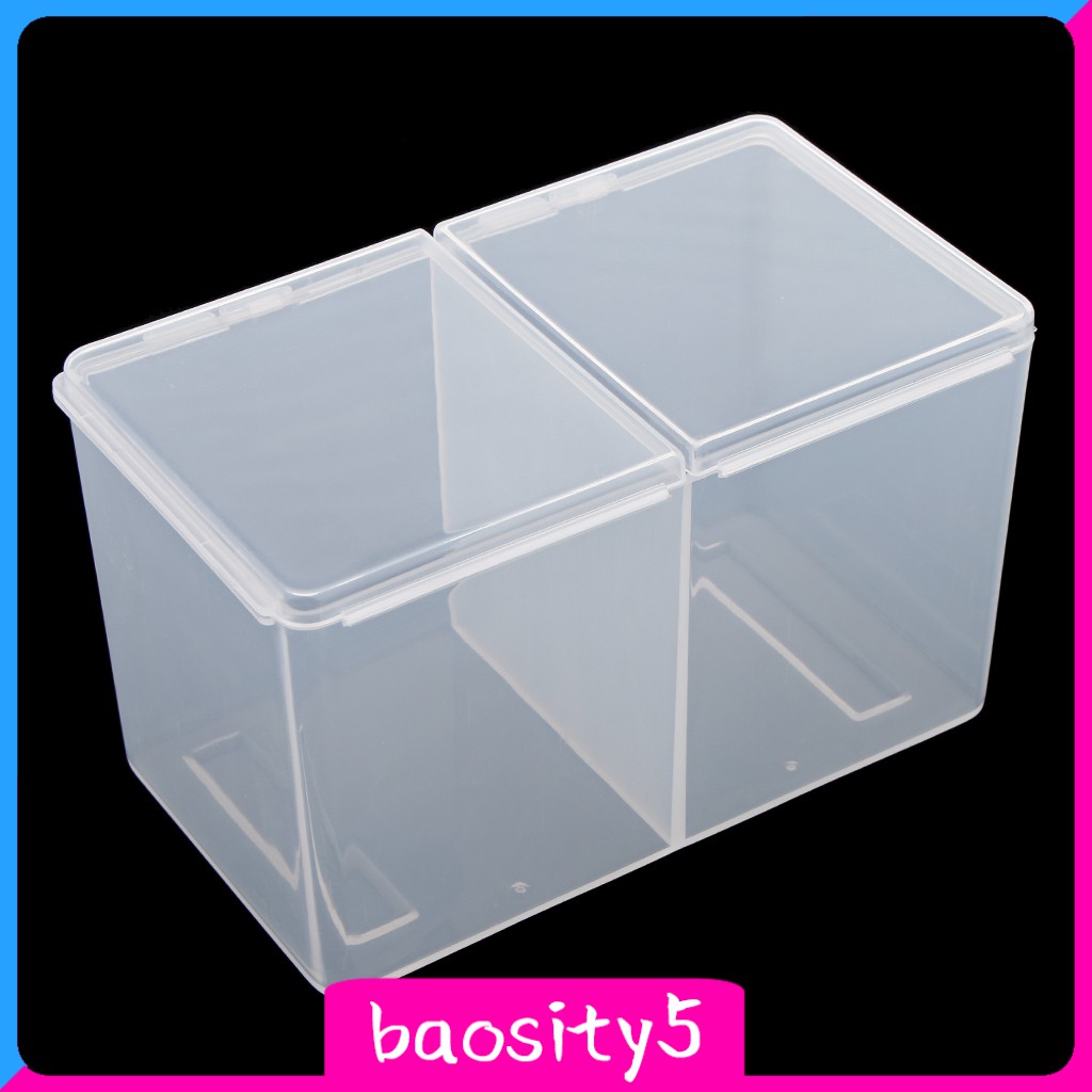 (Hàng Mới Về) Hộp Đựng Bông Tẩy Trang 2 Ngăn Bằng Nhựa Tiện Dụng | BigBuy360 - bigbuy360.vn