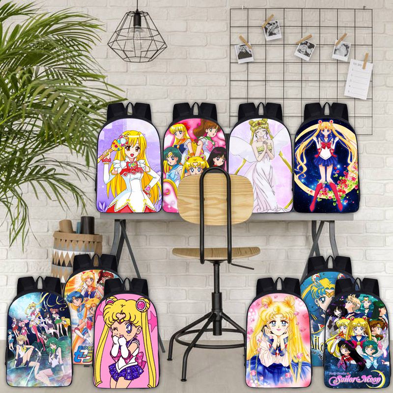 Sailor Moon Balo Đi Học In Hình Thủy Thủ Mặt Trăng Xinh Xắn Cho Bé Gái