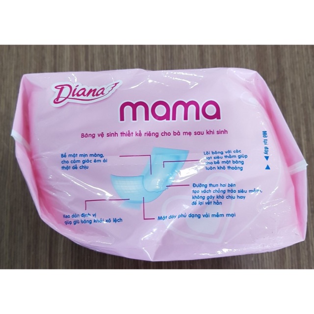 Băng vệ sinh Diana Mama cho mẹ sau sinh (12 miếng)