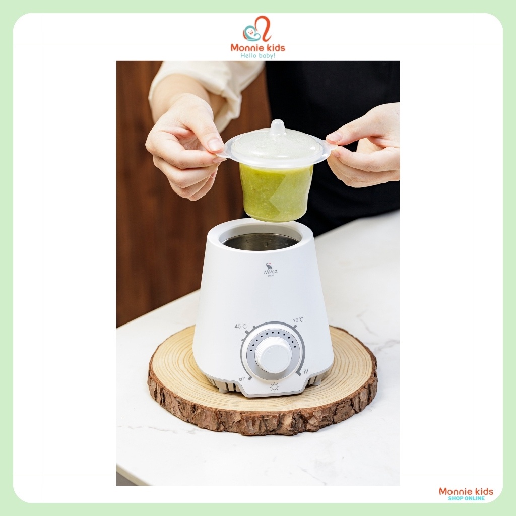 Máy hâm ủ sữa tiệt trùng Moaz Bebe MB039 thông minh cho bé